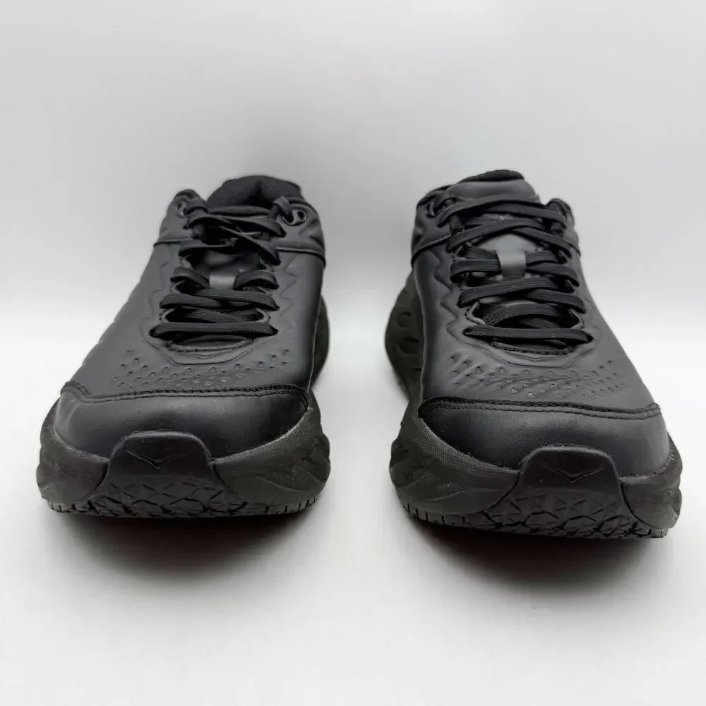 Hoka Womens Bondi Slip Resistant Work Shoes US 6.5 M Black Soft Toe EUC